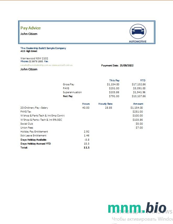 Szablon wynagrodzenia firmy motoryzacyjnej w formatach Word i PDF